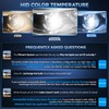 TechWizHub D3S HID Bulbs, 6000K Cool White 35W High/Low Beam,