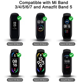 2 Pack Nylon Bands for Xiaomi Mi Band 7/6/5/4/3 Bands, Soft Braided Nylon Solo Sport Replacement Straps for Xiaomi Mi Band 7/6/5/4/3 Fitness Tracker (Gray+Green)