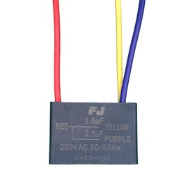 BM Ceiling Fan Capacitor 3 wire 1.5uf 2.5uf