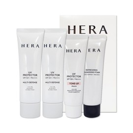 Hera UV Protector Multi Defense 2-piece Set 50ml 2 Pieces Peach 40ml Cleansing Foam 50ml / 헤라 UV 프로텍터 멀티 디펜스 2종 세트 50ml 2개 피치 40ml 클렌징폼 50ml