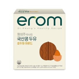 Irom 이롬 황성주 국산콩 두유 호두와 아몬드 190ml 32개 Irom Hwangseongju Korean Soybean Milk with Walnut and Almond 190ml 32 pcs