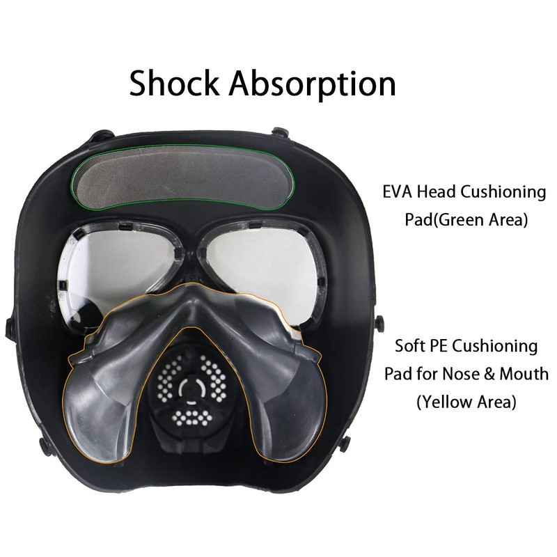 Sutekus M04 Airsoft Mask Full Face Skull CS Mask with