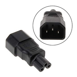 Audio Fan Converter Plug Mickey Type 3P to 3P IEC14 Power Plug Straight