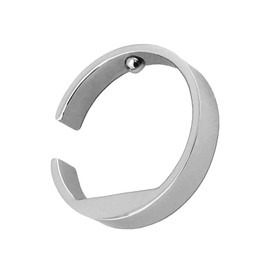 Scarlet Health Acupressure Ring "Good Night 925 Sterling Silver" for Little Finger, Adjustable, Size 47, 53, 60, 67 (Diameter 15 mm)