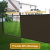 Coonoble Fence Privacy Screen Outdoor 5' x 33' Brown Heavy