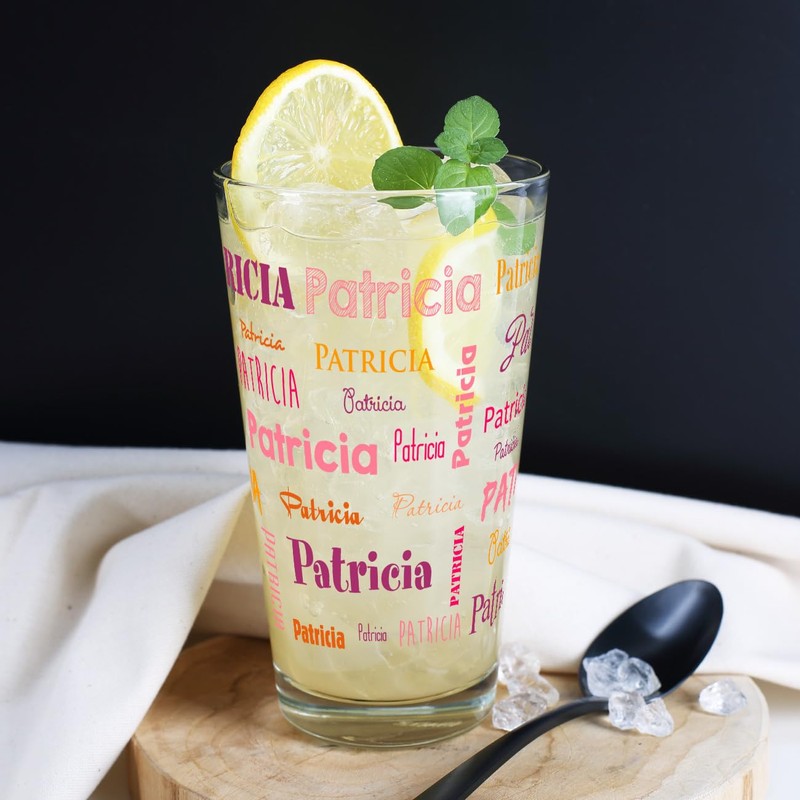 Herz & Heim® Drinking Glass with Name in Various Fonts