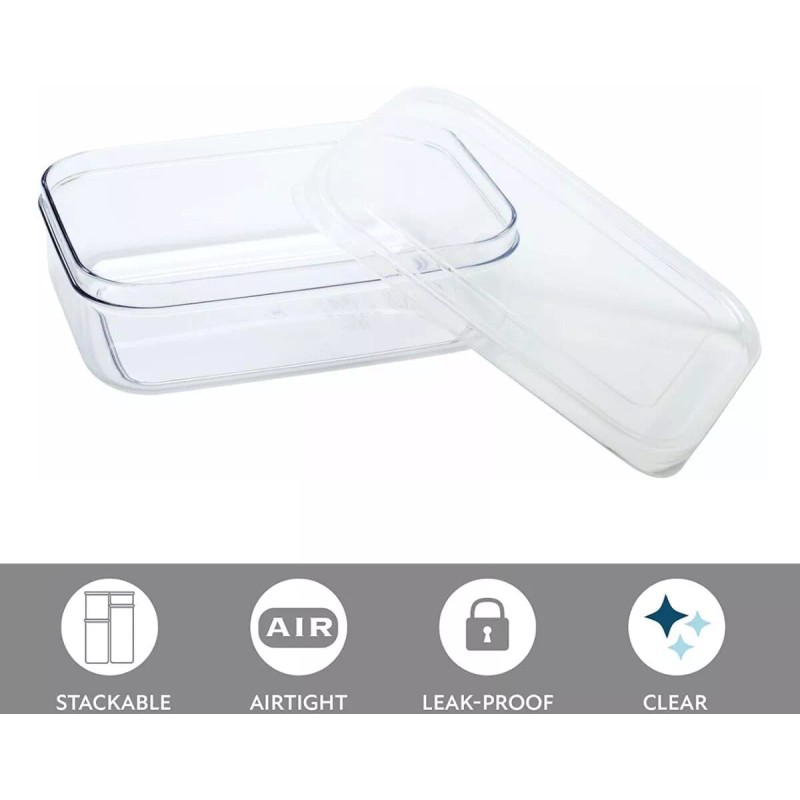 Lustroware Micro Clear Kitchen Pantry Food Storage Container Canister Set