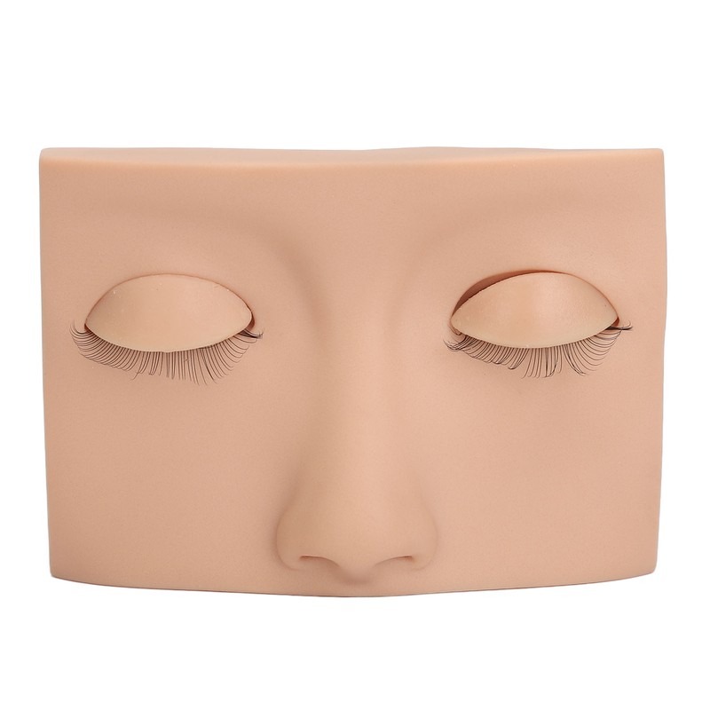Eyelash Mannequin Head Practice Realistic Half Face Makeup Head Training
