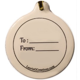 One of My Dearest Friends Ever Porcelain Best Boxed Ornament Rhinestone BFF