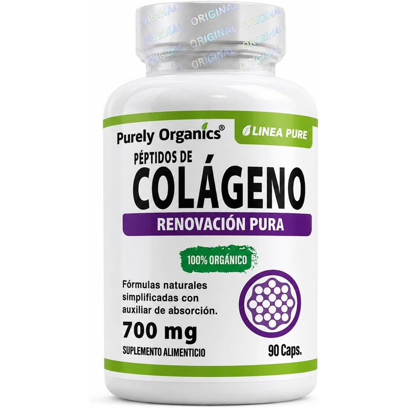 Peptidos de Colageno en cápsulas 700 mg con Piperina, Alta