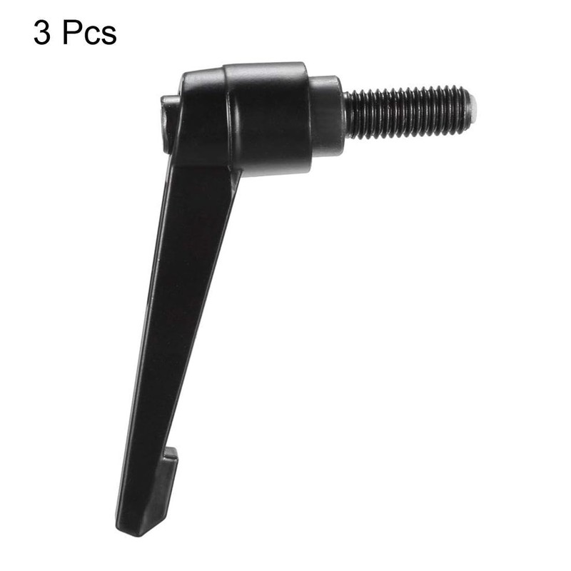TA-VIGOR 3Pcs Adjustable Clamping Lever Handles, M10 x 25mm Locking