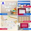 Quarterhouse Classroom Name Plates for Desks Label Set, Elementary Classroom