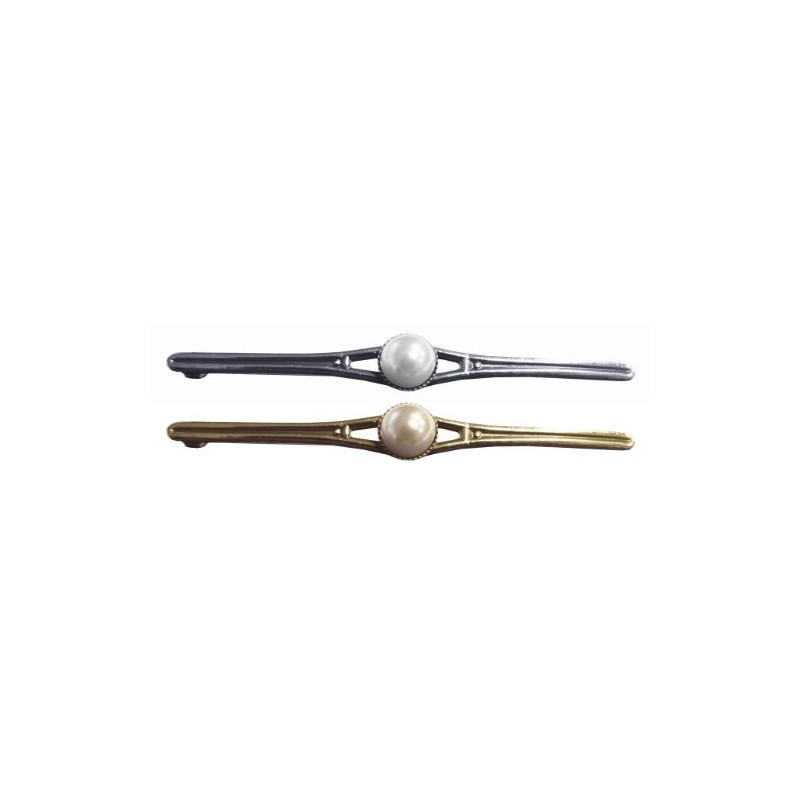 Equetech Pearl Stock Pin - Silver, One Size Uk