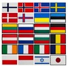 Pack of 2 3D PVC rubber Ukraine flag patches, heavy