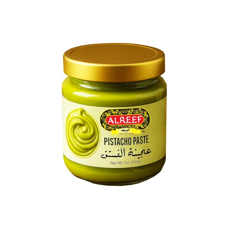 Alreef Pistachio Paste Sweet Spreadable Paste, 7 oz (200g) Rich