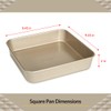 Glad Square Baking Pan Nonstick - Heavy Duty Metal Bakeware