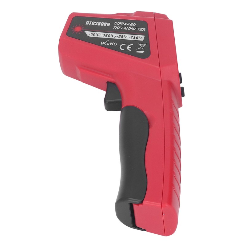Infrared Thermometer Backlit LCD Light Indicator No Contact Temperature Meter