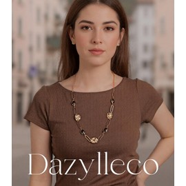 Boho Long Gold Necklaces for Women Irregular Natural Stone Bead Statement Necklace Dainty Birthday Wedding Party Gold Costume Jewellery Gifts(79-Grey Crystal)