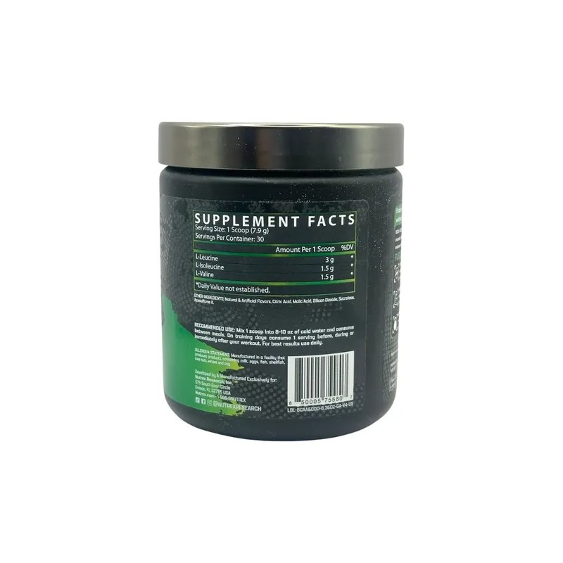 Aminoácidos Nutrex Warrior Series Bcaa 6000 30 Servicios