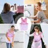 MADGININE Laundry Apron, Waterproof Laundry Apron with Pouch, Portable Laundry