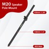 NiuNyuNeu Set of 2 Speaker Poles for Subwoofer 30"-48" Height