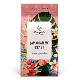 Couple’s Coffee Ground Coffee | Gives Back to Military Families | Jamaican Me Crazy | Vanilla, Caramel, and Rum Flavored Coffee | Made with 100% Arabica Beans | 12oz bag brews about 34 cups