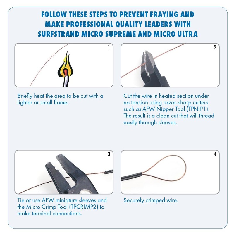 American Fishing Wire Surfstrand Bare 1x7 Cable de Acero Inoxidable
