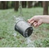 Boundless Voyage Single Walled Titanium Cup with Lid Folding Handle