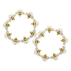 WOONEKY 20pcs Bee Shape Nail Decorations Alloy Nail Art Charms for Creative Designs for Stylish Manicure and Easy Application