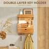 Modern Farmhouse Key Holder Wall Mount with Drawer Organizer –