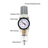 RIH 1/4" NPT Compressed Air Filter Regulator Combo Piggyback, 5