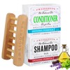 J.R.LIGGETT’S Solid Shampoo and Conditioner Bar Set with Wooden Shelf