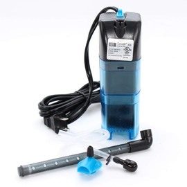 Penn-Plax Cascade 300 Fully Submersible Internal Filter – Provides Physical, Biological, and Chemical Filtration for Aquariums and Turtle Tanks