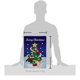 Breeze Decor Winter Flag Pole Set Home Banner Yard Sign Room Post Gravesite Stand Cemetery Flagpole Outdoor Tapestry Funny White Elephant Merry Christmas Grave Decor, Xmas Gifts Made in USA