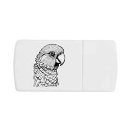 'Kakapo Parrot' Pill Box with Tablet Splitter (PI00029681)