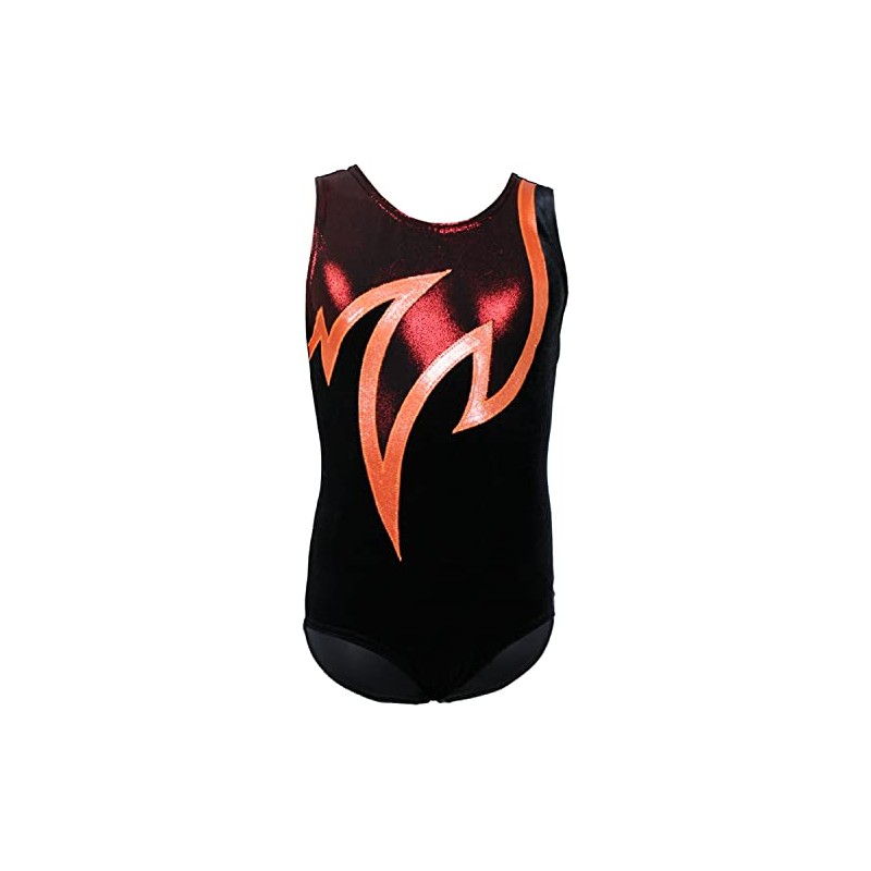 Java Special Velvet & Glitter Lycra Short Sleeve Gymnastics Leotard,
