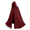 Regenboog Renaissance Costume Men Women,Burgundy Medieval Renaissance Cloak,Adult Victorian Cape,Red