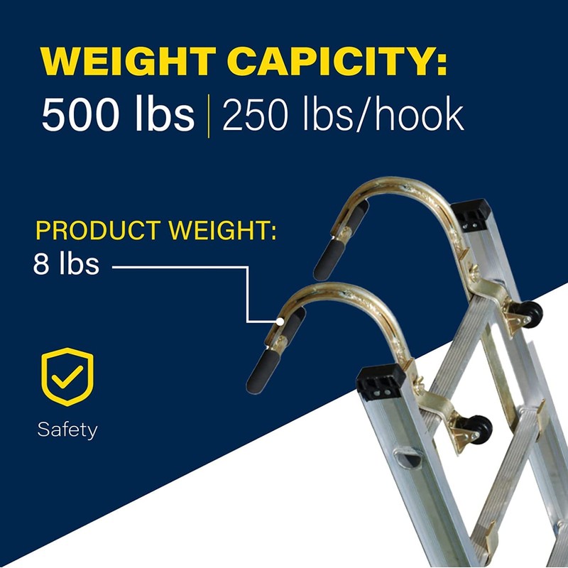 Tie Down 2-Pack Heavy Duty Zinc Plated Steel Ladder Roof