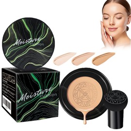 Honey And Pine Makeup, Honey And Pine Cc Cream, Honey and Pine Concealer, Moisture Cushion CC Cream Foundation, Long Lasting Full Coverage Waterproof for All Skin Types (Dark Brown)