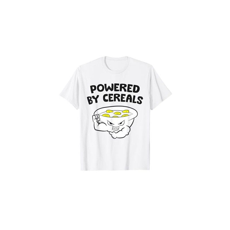 Cereal Cornflakes Breakfast Powered By Cereals T-Shirt