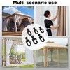 Pack of 50 Gazebo Hooks - Plastic Hooks for Curtains,