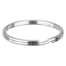 CleverDelights 1 3/8" Split Key Rings - 50 Pack - Strong Split Key Rings