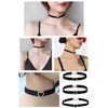 [YFFSFDC] チョーカー ネックレス黒 3点セット シンプルおしゃれ メンズ レディース choker 首輪 アクセサリー