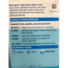 Neutrogena Hydro Boost Water Cream Fragrance Free Extra Dry Skin 1.7 FL OZ