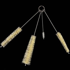 Bottle Brush 4-Piece Straw and Water Bottle Cleaning Set Bottle Washing 2ea