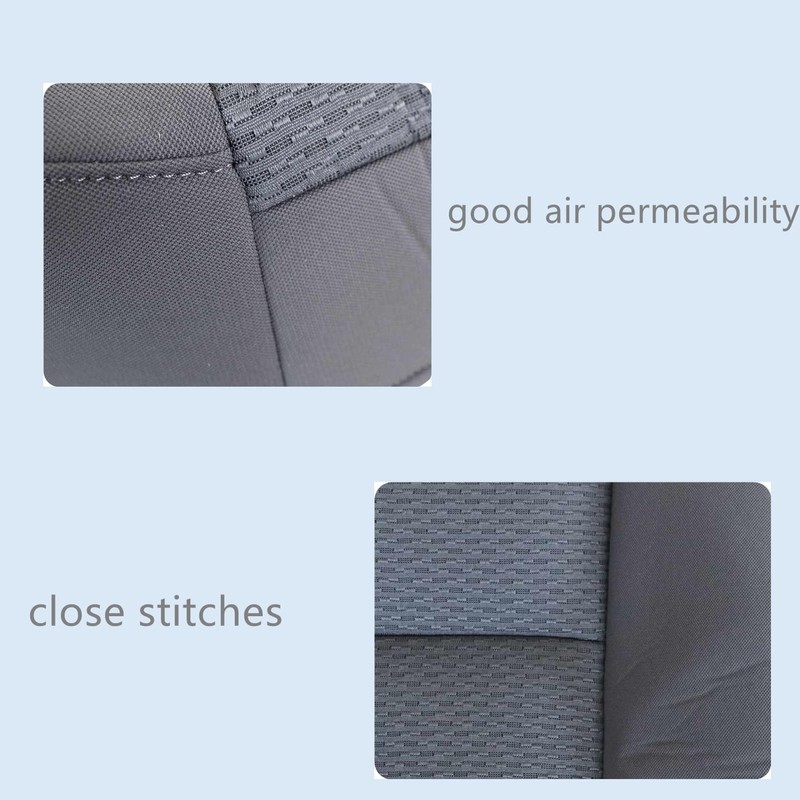 FZJDSD Gray Cloth Driver Side Bottom Replacement Seat Cover Compatible