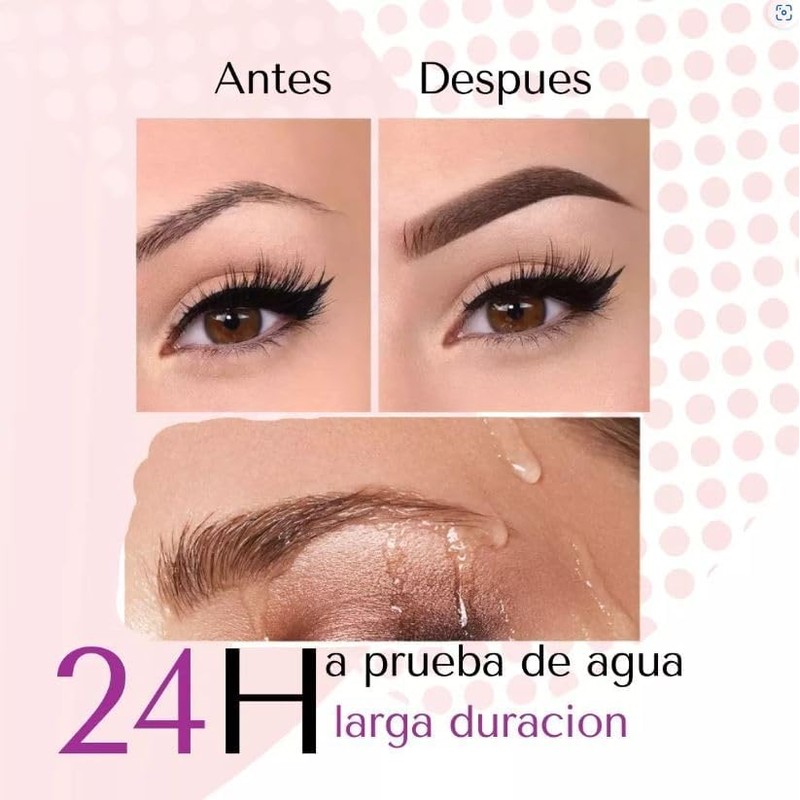 SANIYE Sombra y Gel Pomada Para Cejas Cepillo Incluido Long