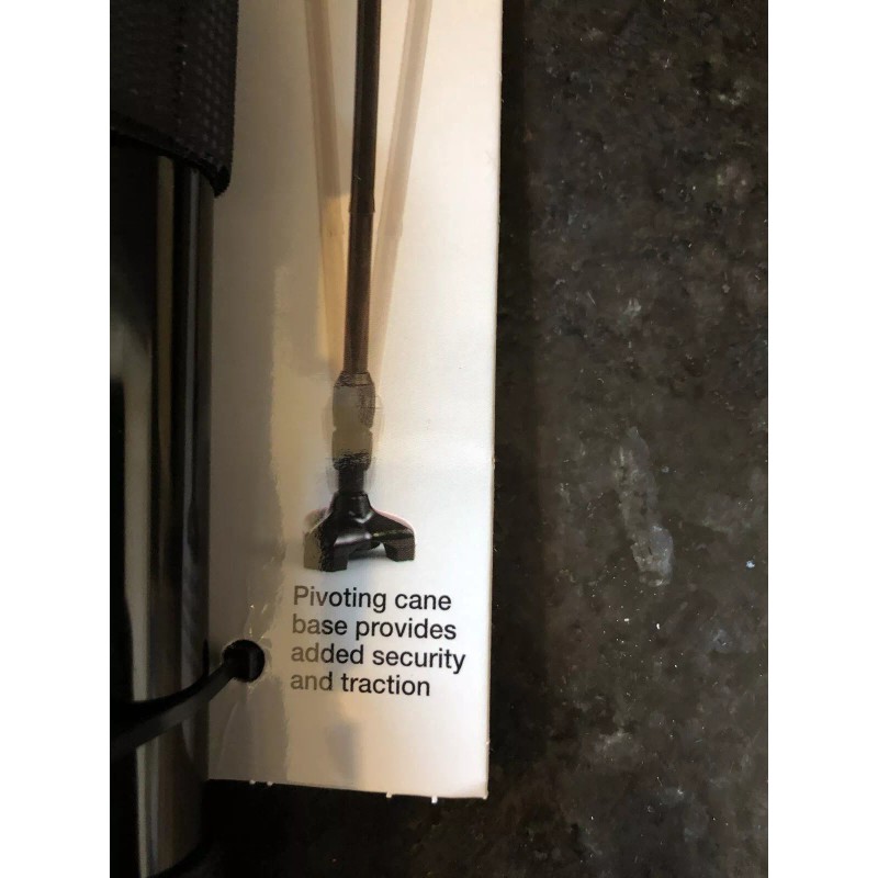 Flex N Go 39.5 Inch Adjustable Foldable Tripod Walking Cane,