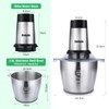 Food Processor, 500W Powerful Meat Grinder, 14Cup Stainless Steel Bowl,