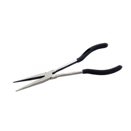 Mr.Gadget's Solutions 28cm Long Reach Straight Nose Pliers, Drop Forged Steel, Non-Slip Grip Handles